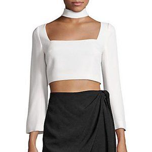 Cinq à Sept “Amara” choker collar crop top — BNWT